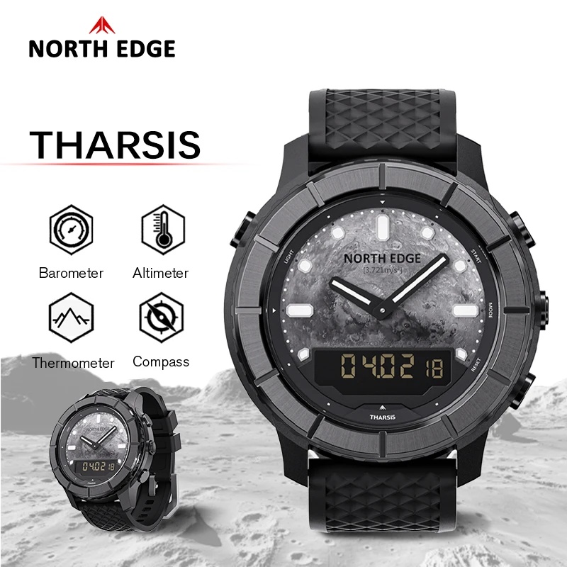 Altimeter Compass Watch - Relógio Digital Masculino NORTH EDGE THARSIS