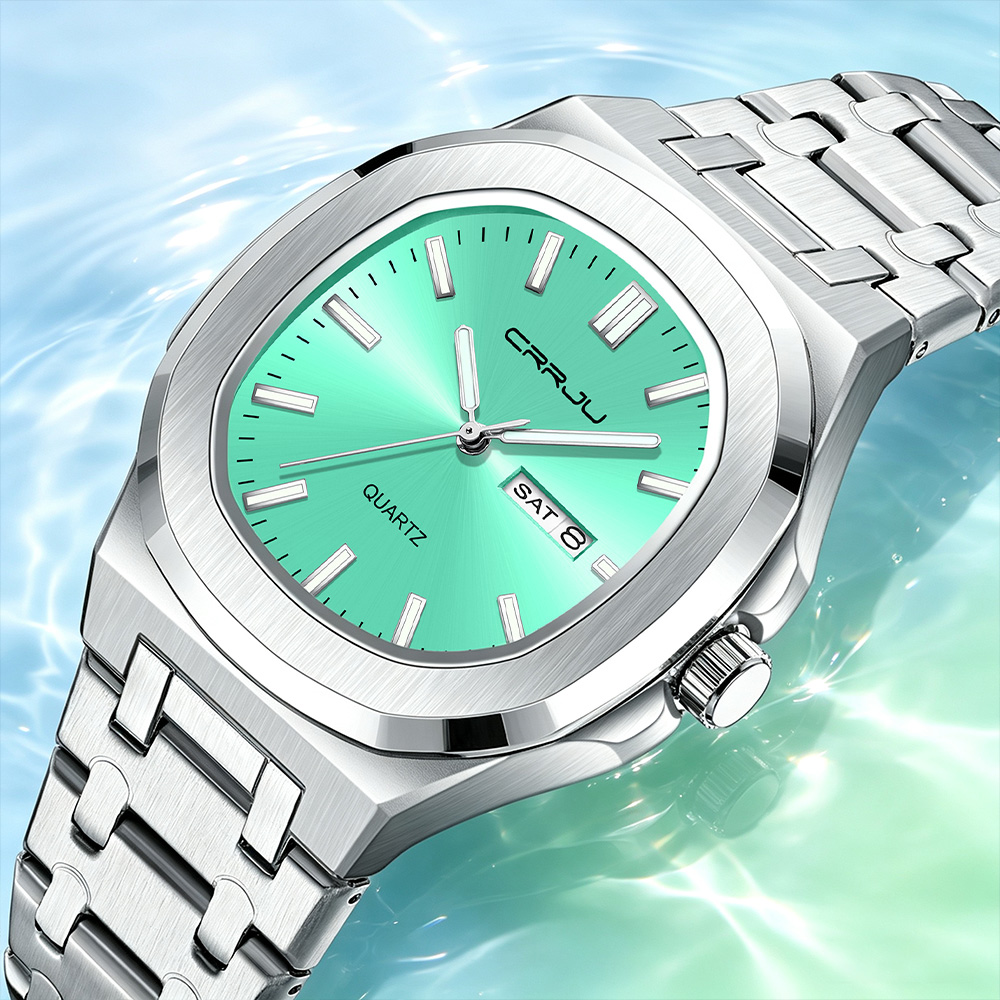 Smartwatch Luxury Watches For Men - Relógio de quartzo masculino CRRJU 5039,