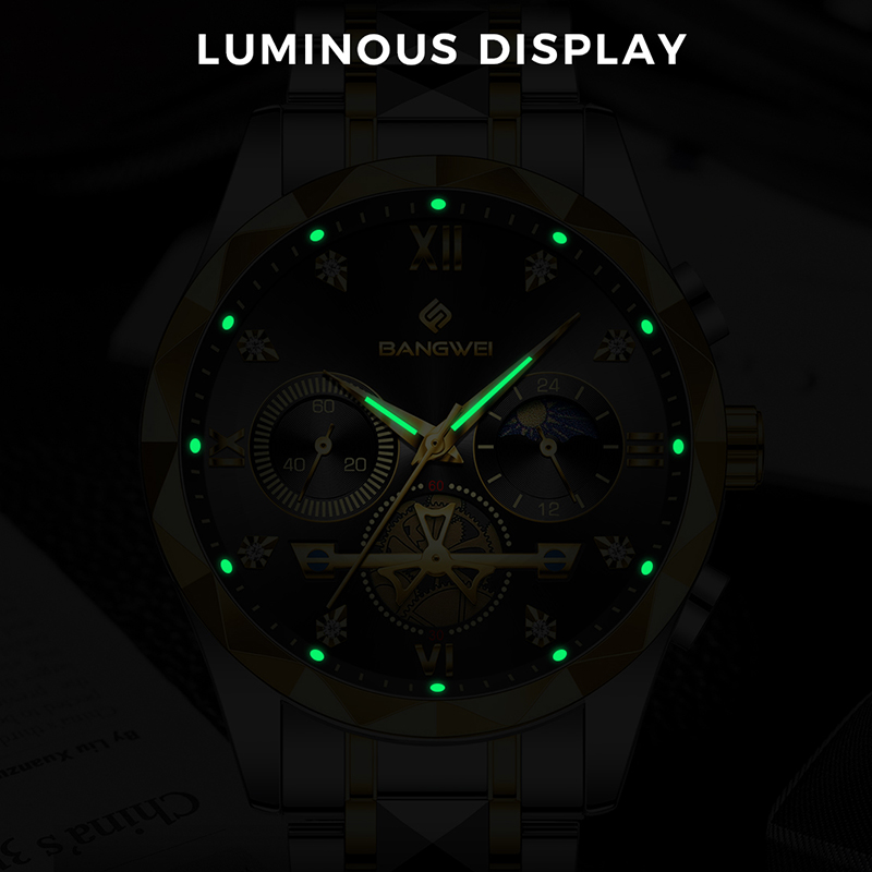 Relógios Masculinos BANGWEI LI - Smartwatch Branded Watches For Men avaliação e preço
