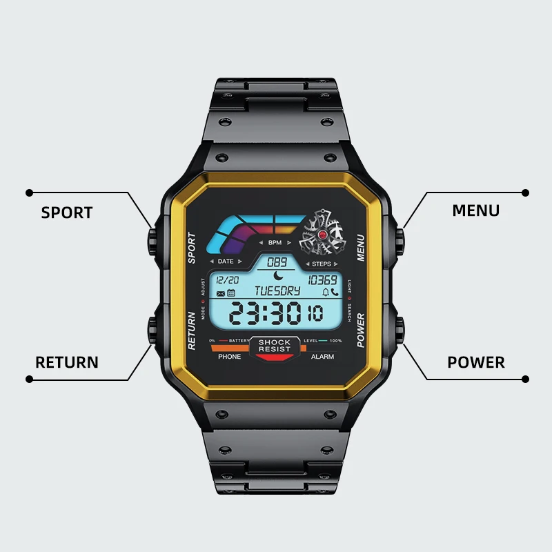 Aiweile aw38 relógio inteligen - Smartwatch Iphone Watch For Men avaliação e preço