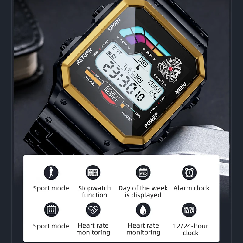 Aiweile aw38 relógio inteligen - Smartwatch Iphone Watch For Men avaliação e preço