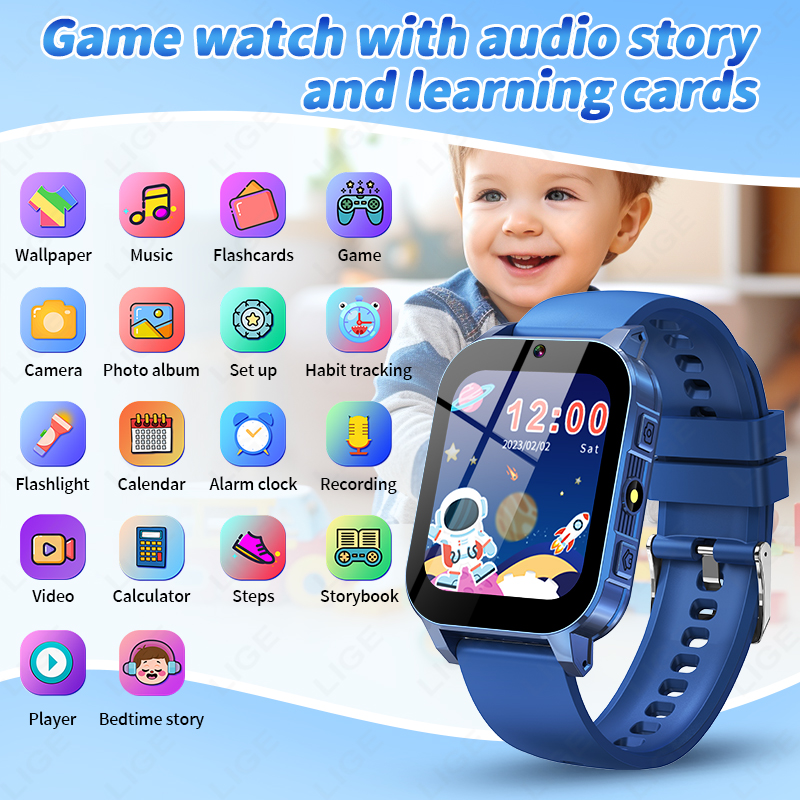 Lige crianças relógio intelige - Smartwatch Watches For Girls Kids avaliação e preço