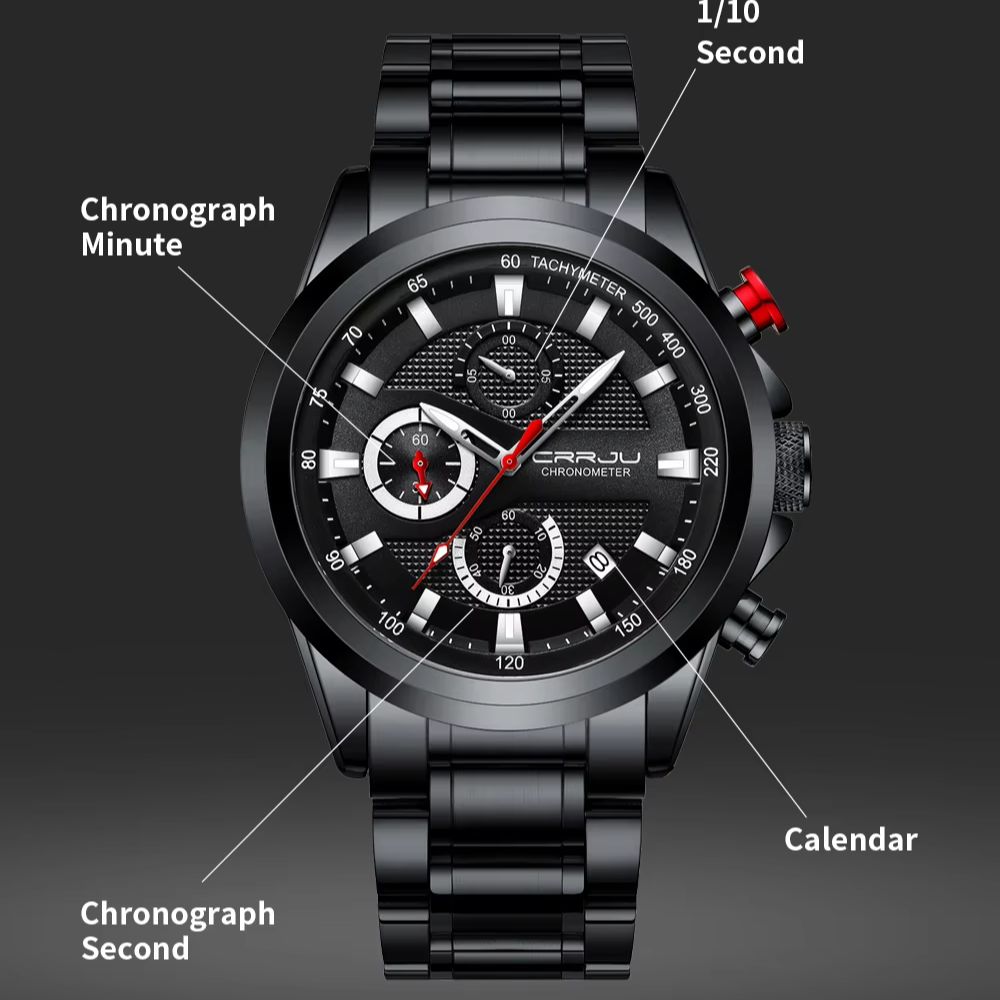 Relógio masculino CRRJU, model - Smartwatch Casual Watches For Men avaliação e preço