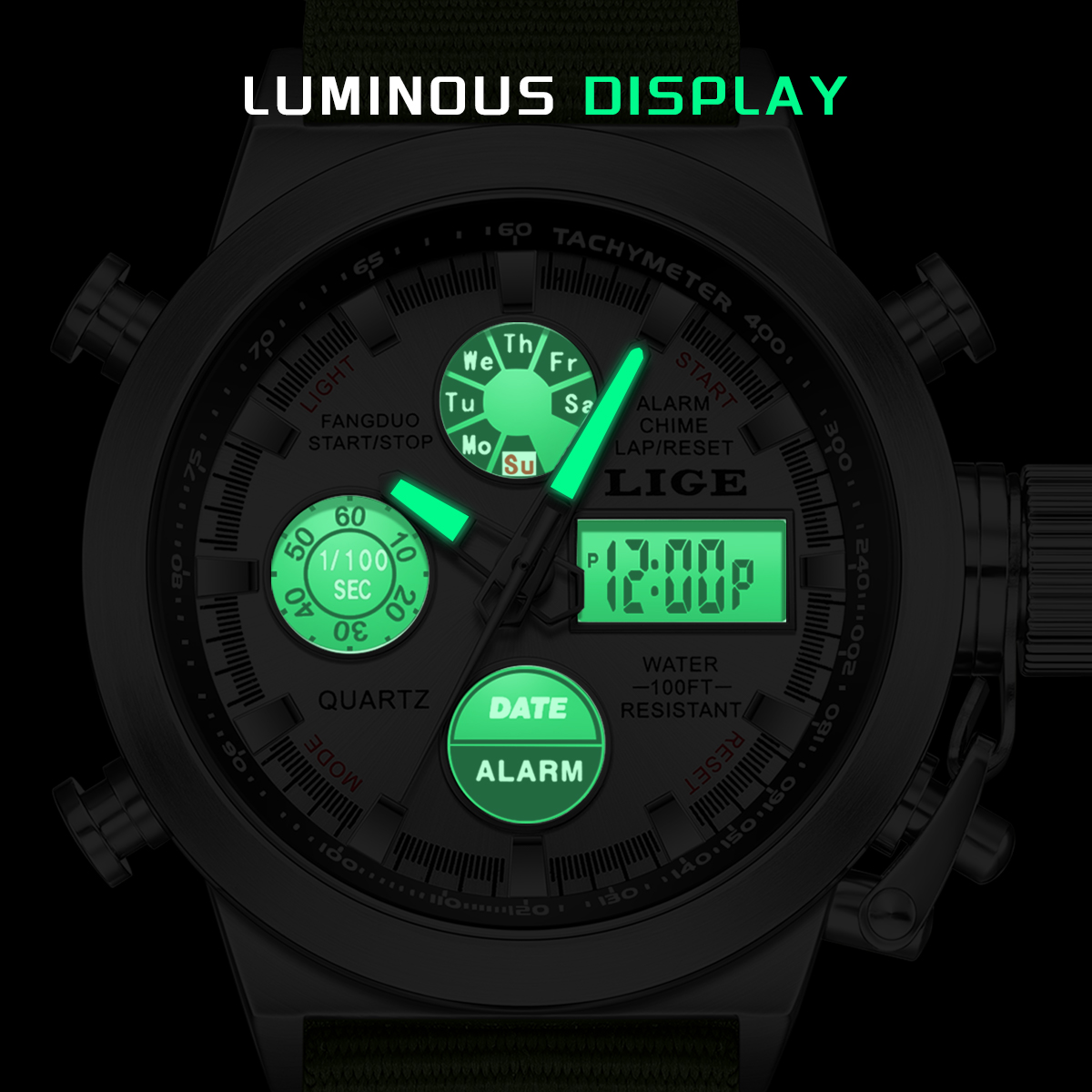 Relógio Masculino LIGE de Marc - Smartwatch Branded Watches For Men avaliação e preço