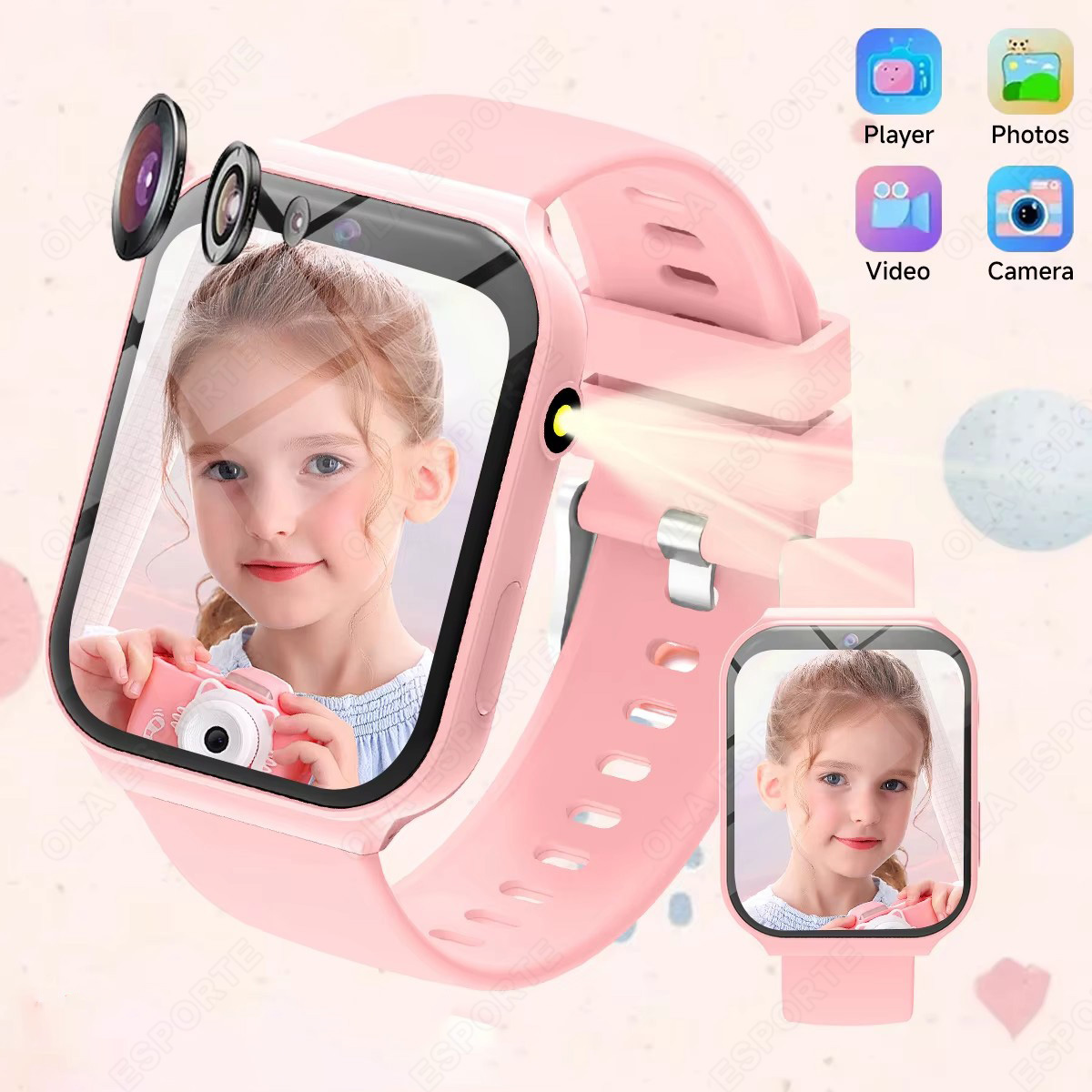 Novo Smartwatch para Crianças  - Smartwatch Watches Birthday Gift For Girls avaliação e preço