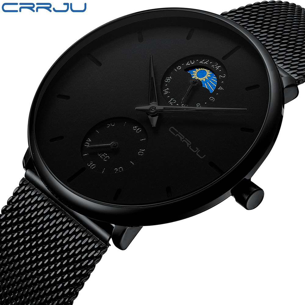 CRRJU, relógio de pulso mascul - Smartwatch Luxury Watches For Men avaliação e preço