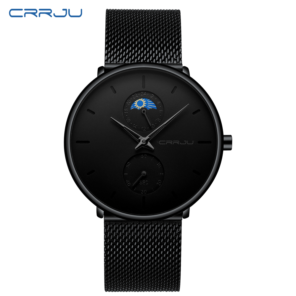 CRRJU, relógio de pulso mascul - Smartwatch Luxury Watches For Men avaliação e preço