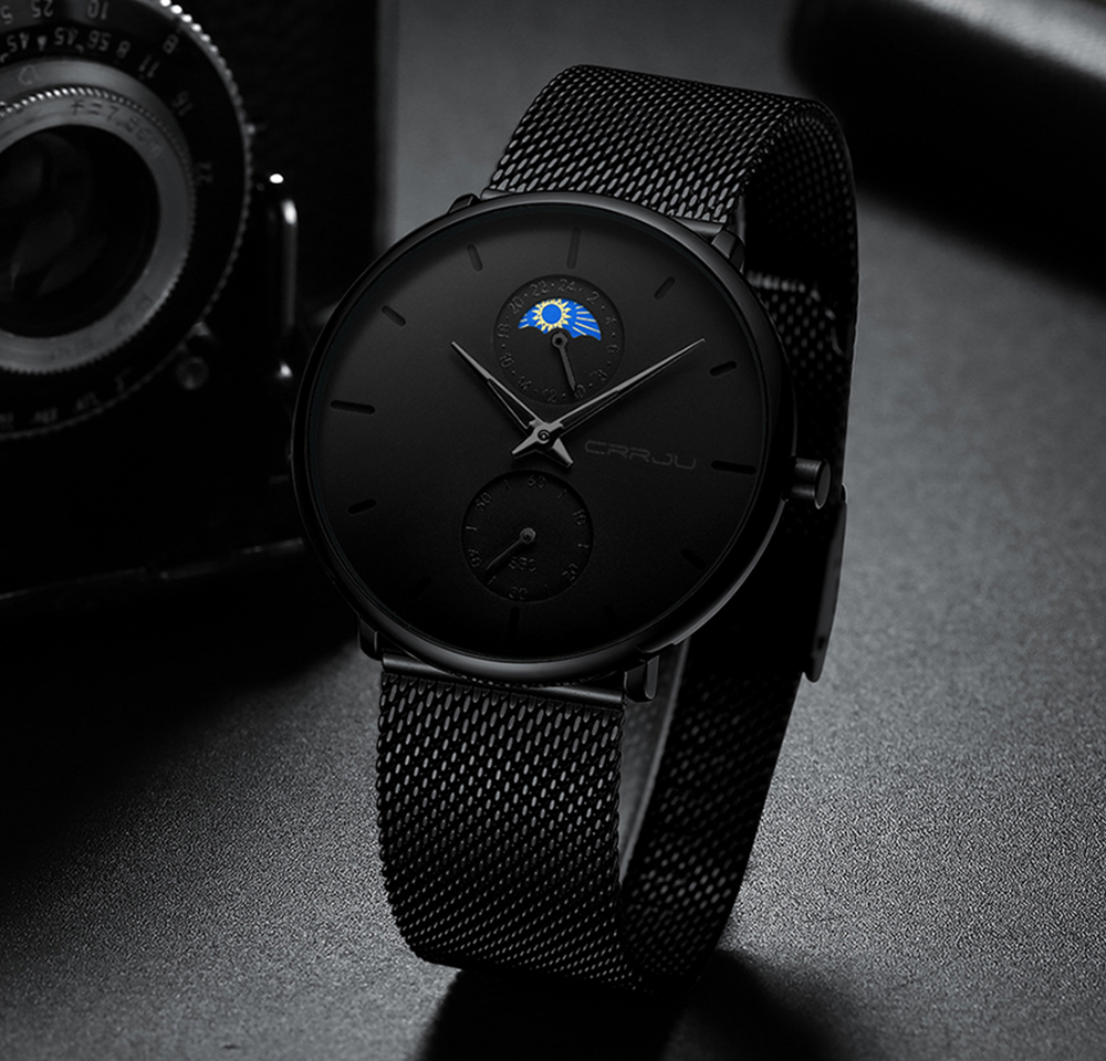 CRRJU, relógio de pulso mascul - Smartwatch Luxury Watches For Men avaliação e preço