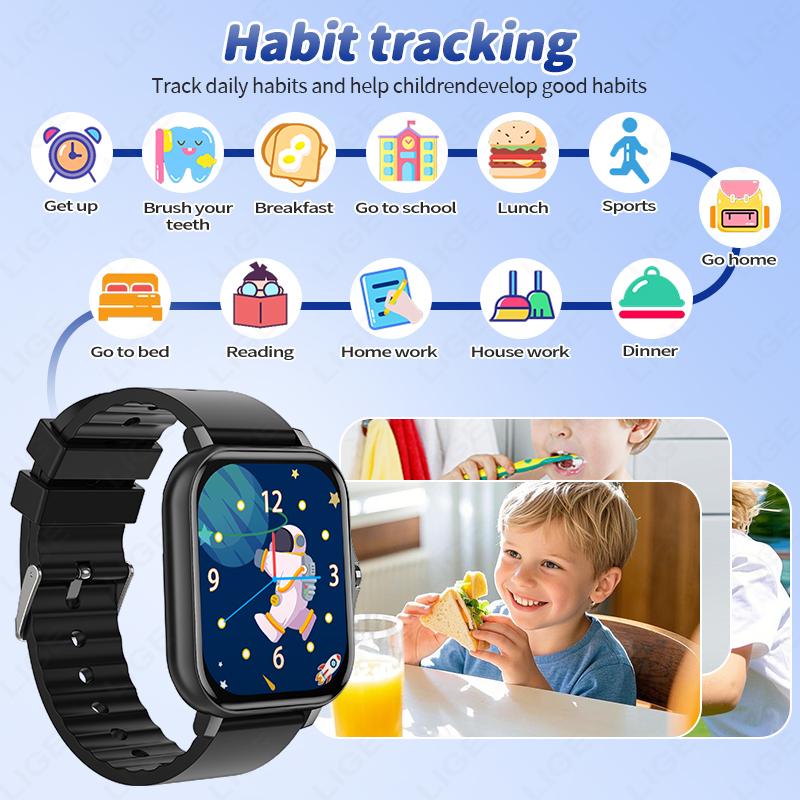 Lige 2025 audiolivro crianças  - Smartwatch Watches For Girls Kids avaliação e preço