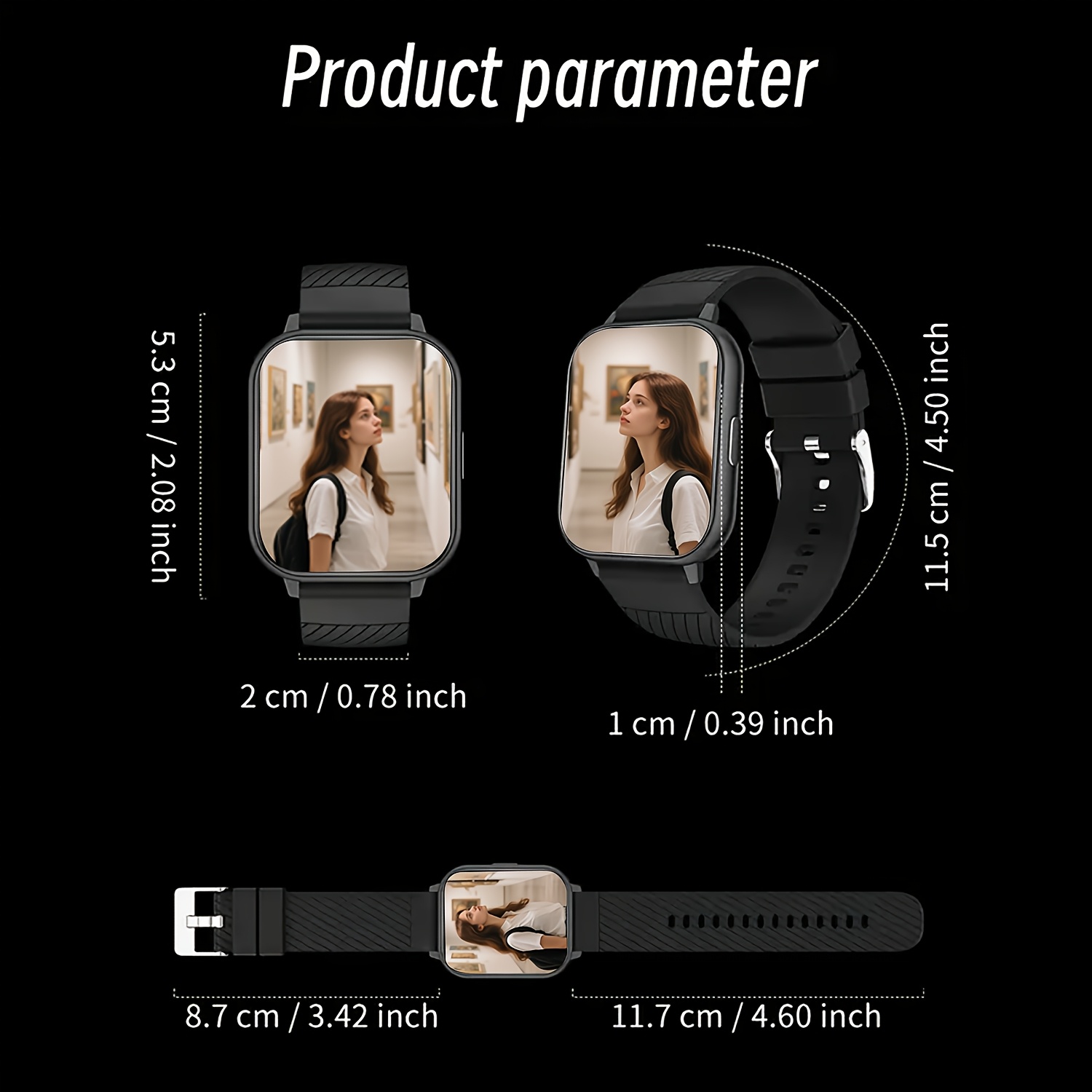Relógio Inteligente Esportivo, - Smartwatch Iphone Watch For Men avaliação e preço