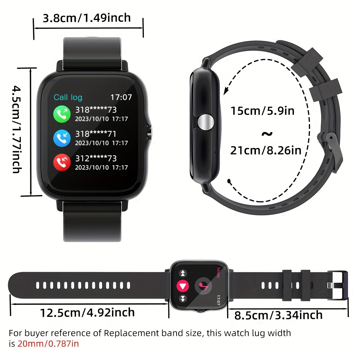 Relógio Inteligente para Homen - Smartwatch Iphone Watch For Men avaliação e preço