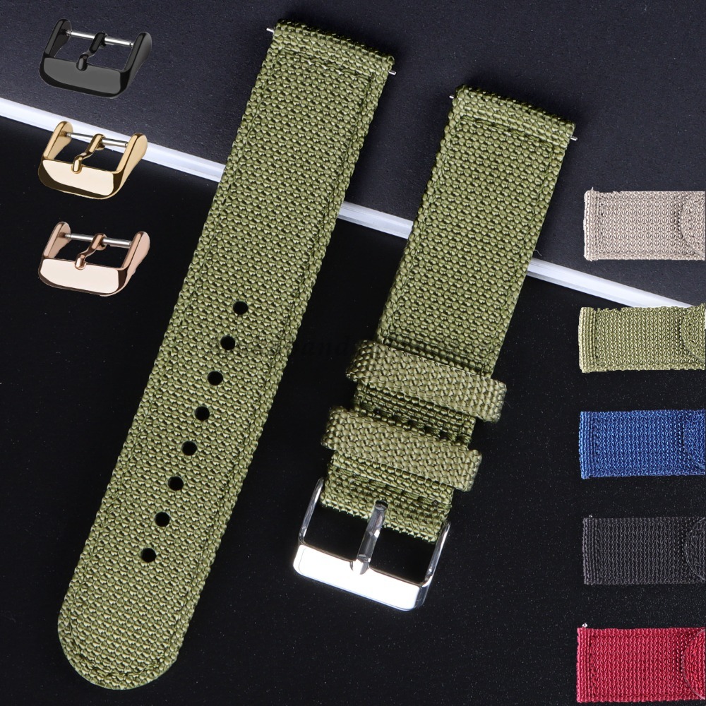 18 20 22 24mm pulseira de lona - Nato Strap Nylon avaliação e preço