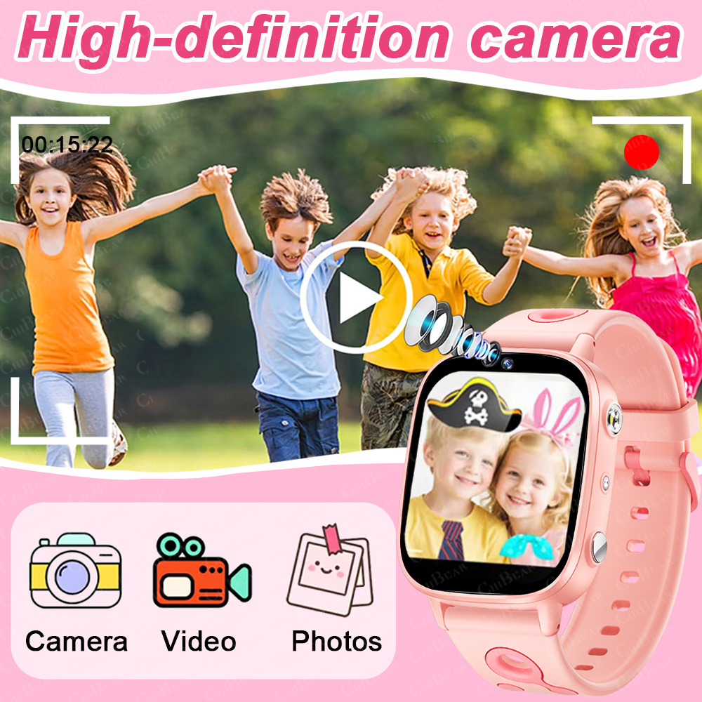 Crianças smartwatch câmera pla - Smartwatch Watches For Girls Kids avaliação e preço