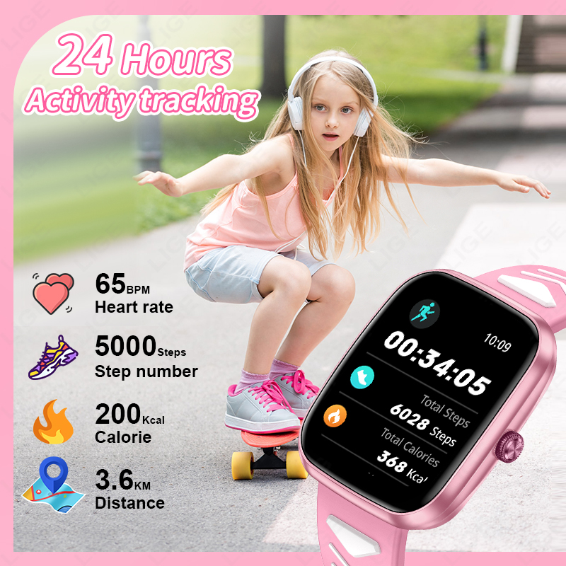 LIGE Novo Relógio Inteligente  - Smartwatch Digital Watches For Girls avaliação e preço
