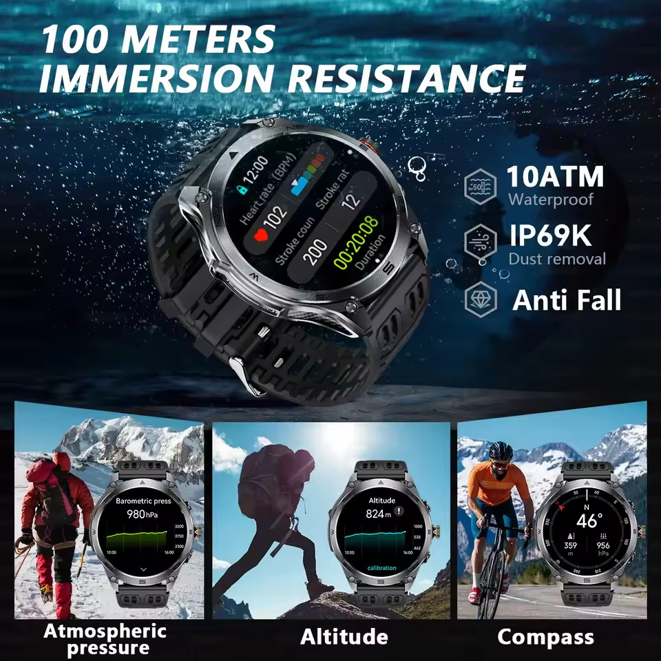 2025 novo ao ar livre militar  - Altimeter Compass Watch avaliação e preço